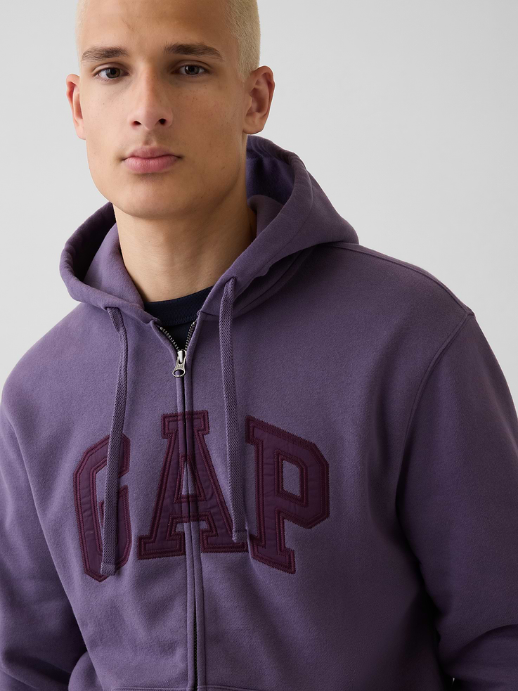 Image number 4 showing, Adult VintageSoft Arch Logo Zip Hoodie
