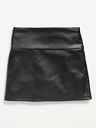 Image number 1 showing, Faux-Leather Skirt for Girls
