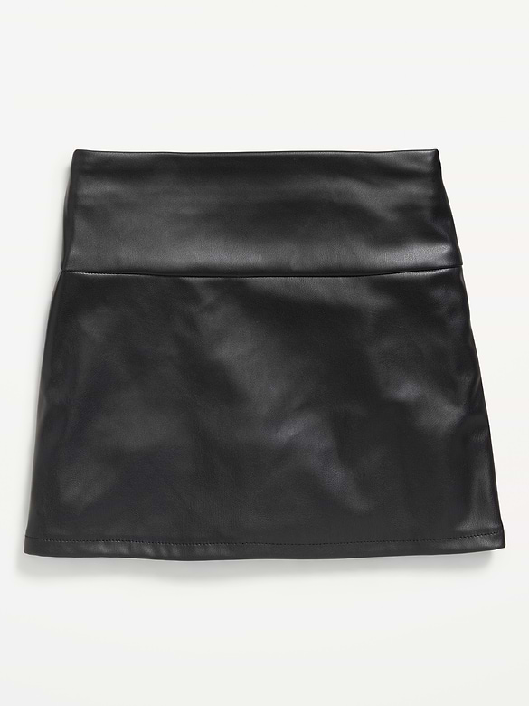 Faux-Leather Skirt for Girls