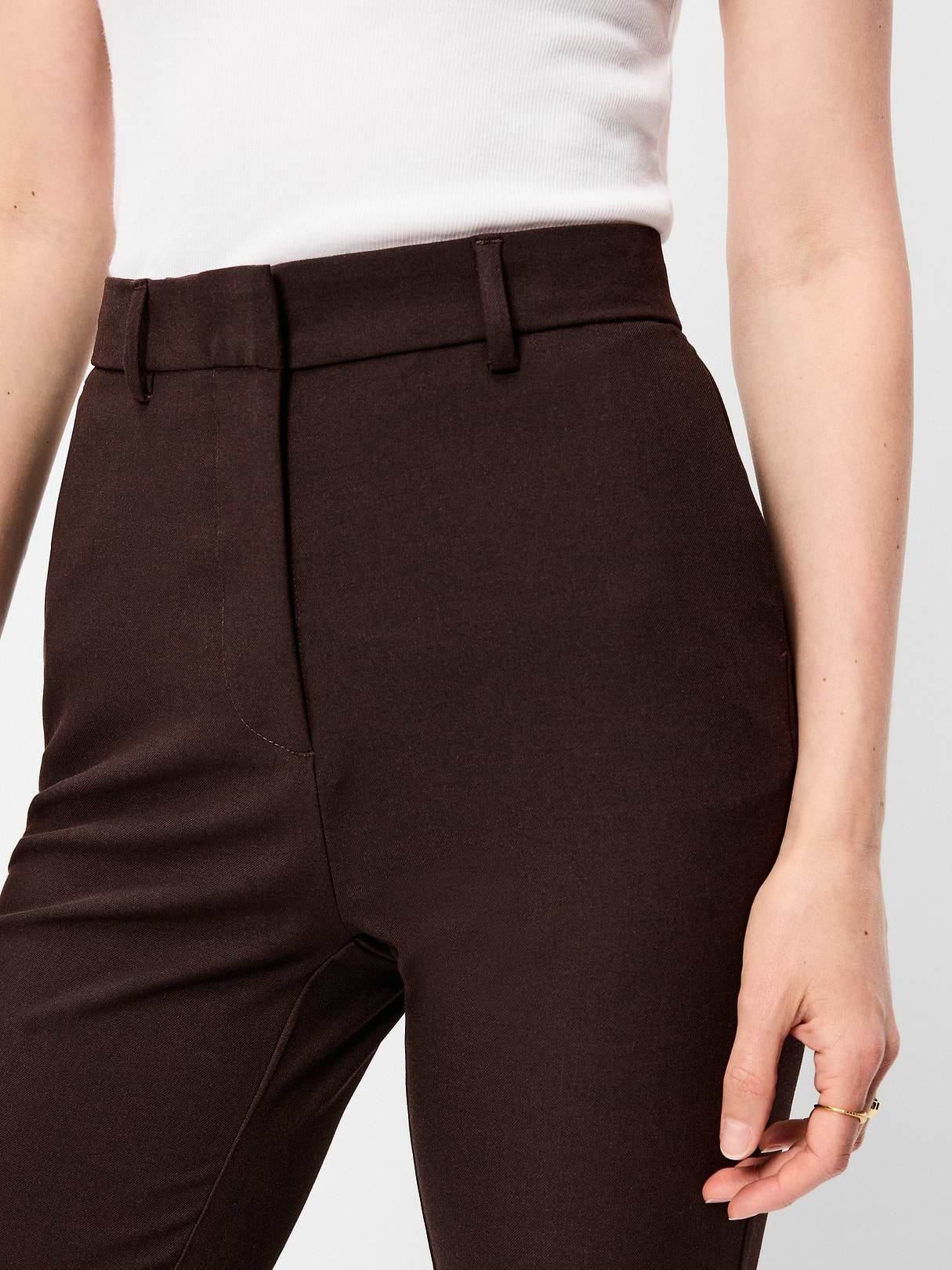 Extra High-Waisted Straight-Leg Twill Pants | Old Navy