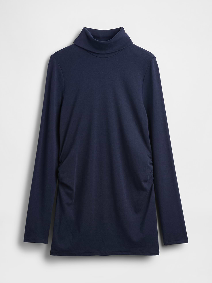 Image number 1 showing, Maternity Modern Turtleneck Shirt