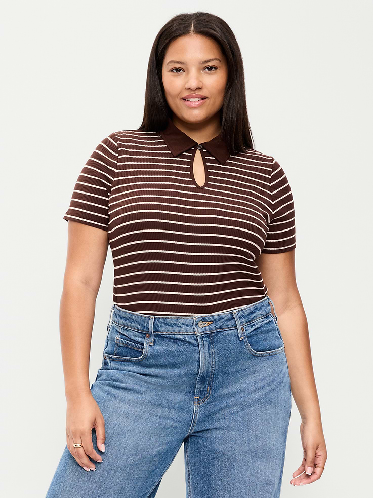 Image number 7 showing, Keyhole Polo Top
