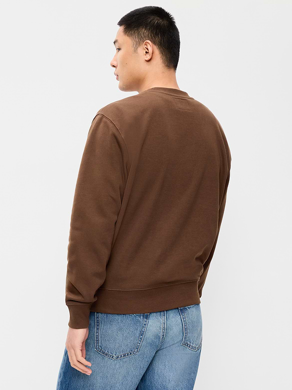 Oversized Graphic Crew-Neck Sweatshirt