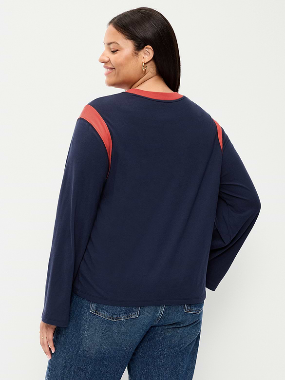 EveryWear Long-Sleeve Graphic T-Shirt