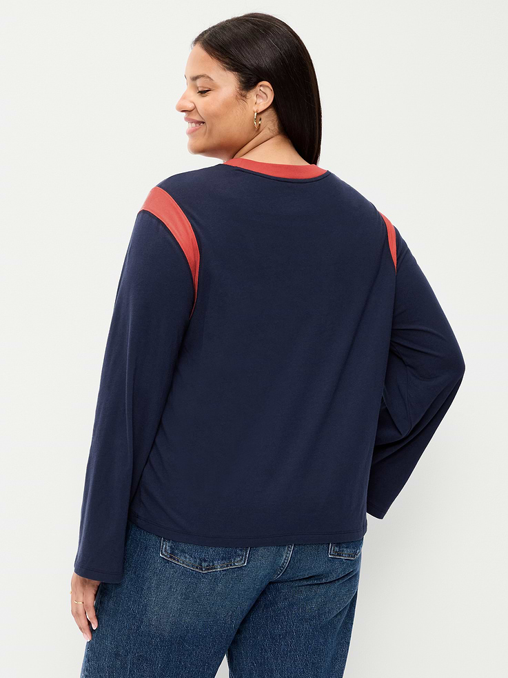 Image number 9 showing, EveryWear Long-Sleeve Graphic T-Shirt