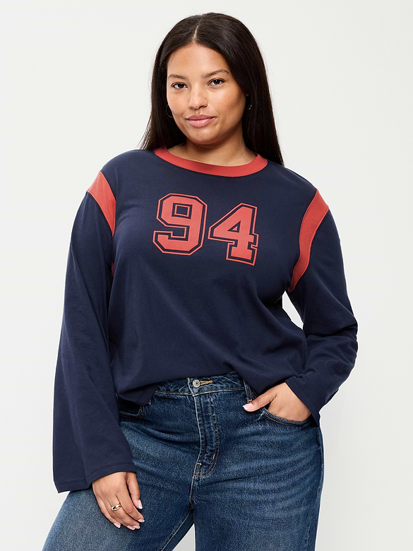 EveryWear Long-Sleeve Graphic T-Shirt
