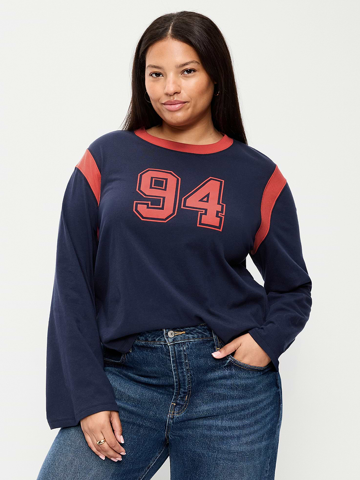 Image number 8 showing, EveryWear Long-Sleeve Graphic T-Shirt