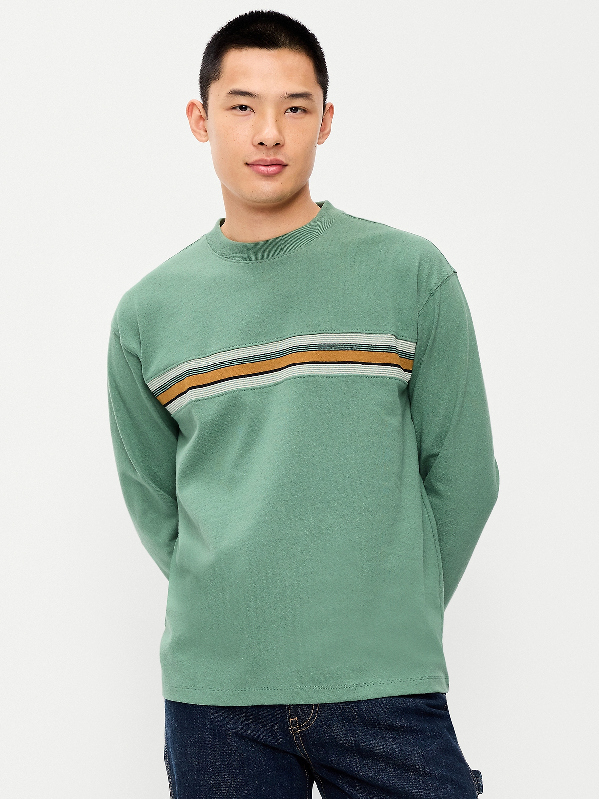 Long-Sleeve Heavyweight Rotation T-Shirt | Old Navy