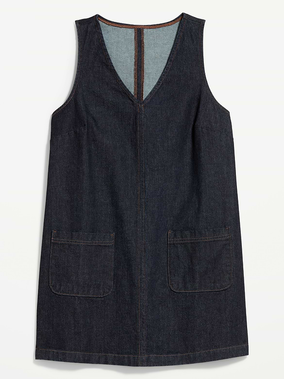Patch Pocket Denim Mini Dress