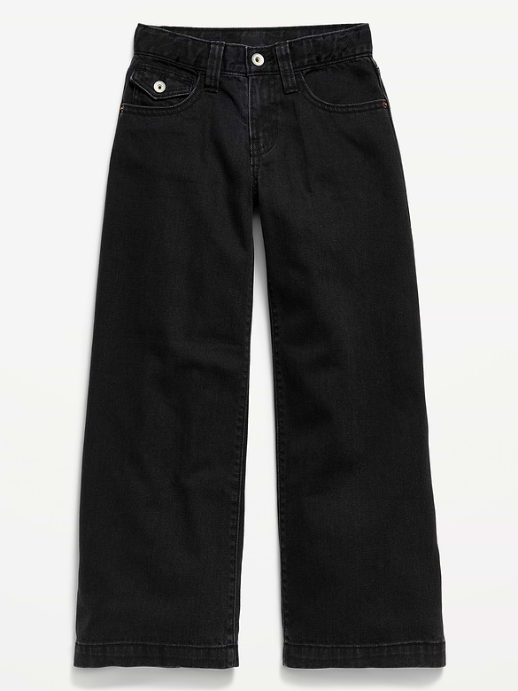 Jean coupe très généreuse à jambe large à taille basse pour fille