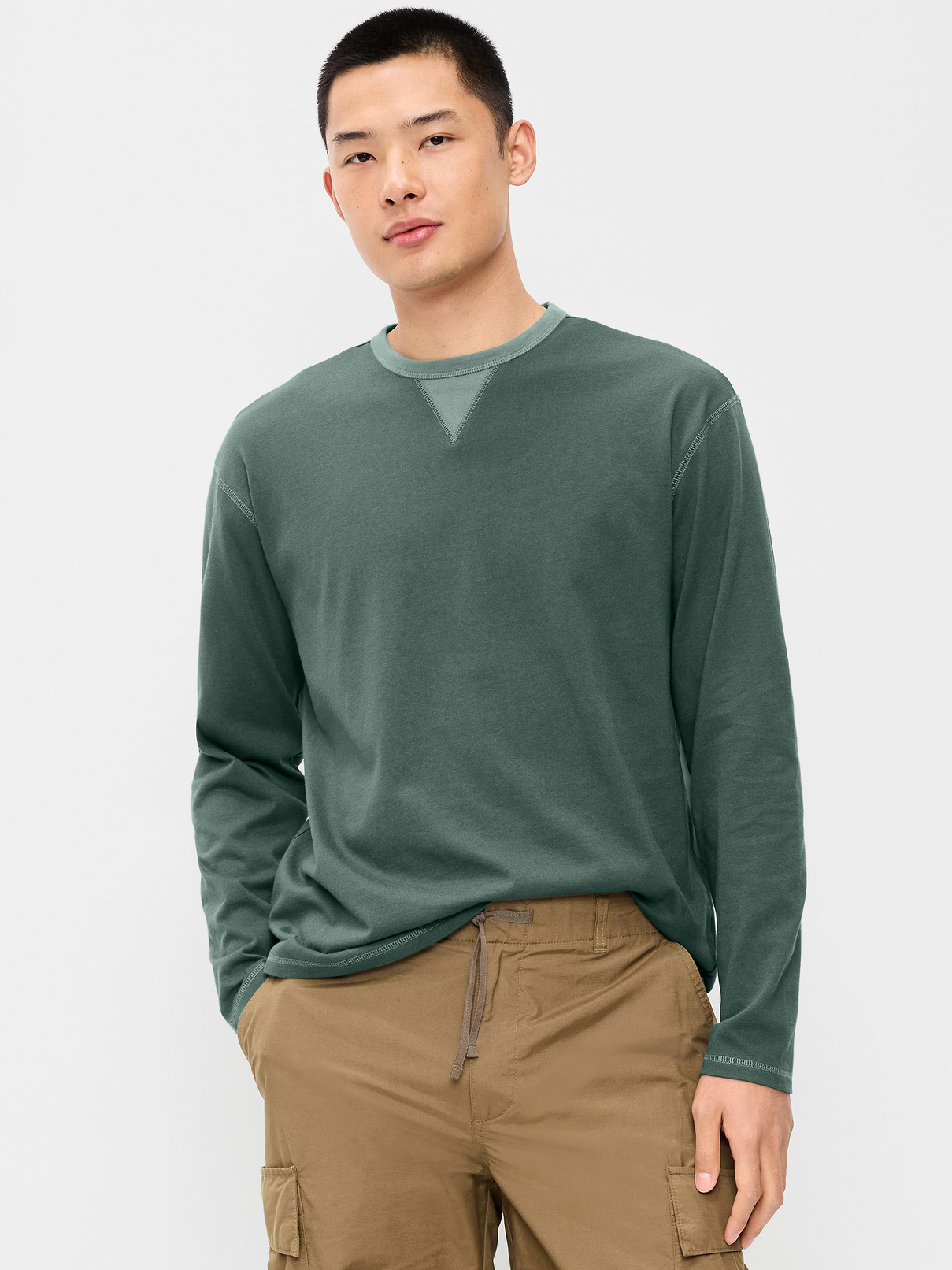 Image number 1 showing, Heavyweight Long-Sleeve T-Shirt
