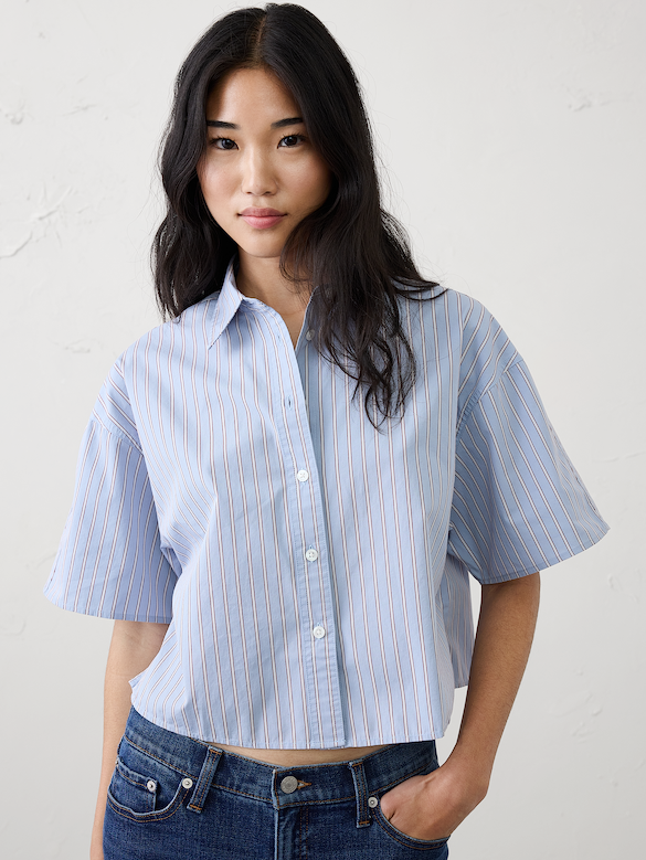 Boxy Cropped Shirt