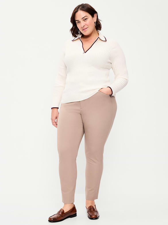 High-Waisted Pixie Skinny Ankle Pants