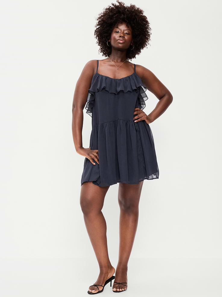 Image number 7 showing, Ruffle-Front Flounce Mini Dress