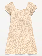 Image number 2 showing, Printed Fit and Flare Dress for Girls