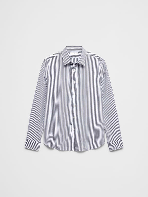 Slim-Fit Untucked Dress Shirt