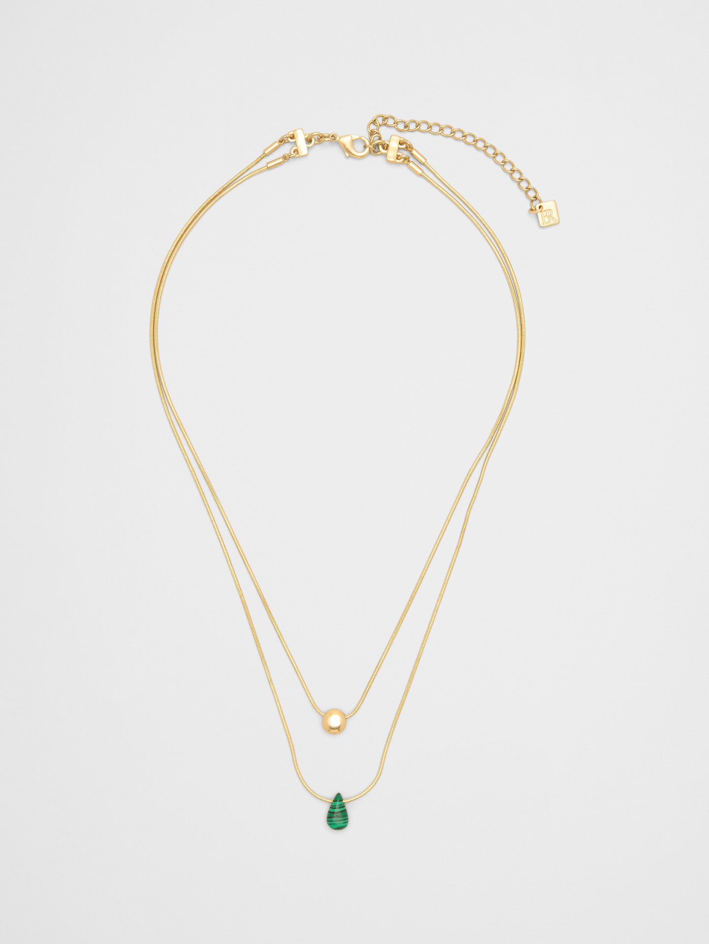 Image number 1 showing, Layered Stone Pendant Necklace