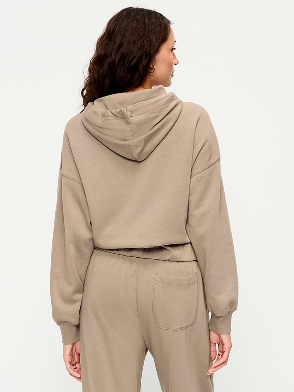 SoComfy Bubble-Hem Hoodie Sweatshirt