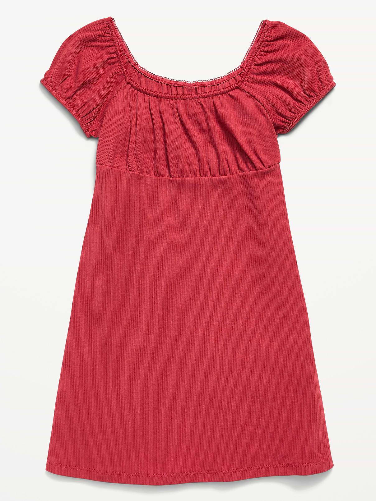 Image number 1 showing, Fit and Flare Ribbed Dress for Girls