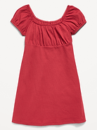 Image number 1 showing, Fit and Flare Ribbed Dress for Girls