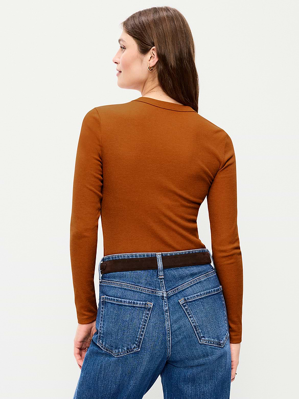Snug Long-Sleeve Crew-Neck T-Shirt