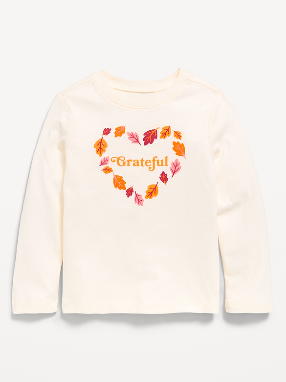 Long-Sleeve Graphic T-Shirt for Toddler Girls