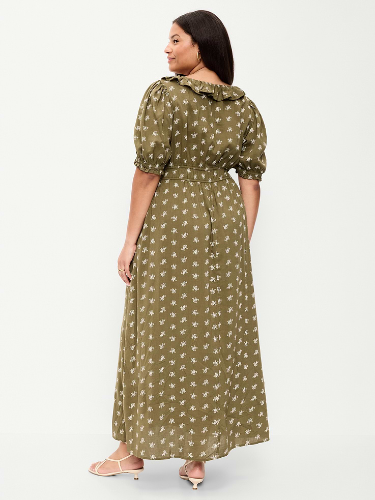 Image number 10 showing, Ruffle-Collar Boho Maxi Dress