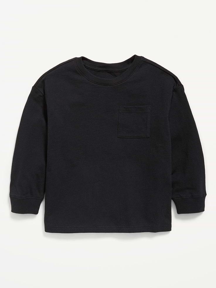 Image 1 of 1, crew neck, long sleeves, drop shoulders, pocket at chest, Product #910913