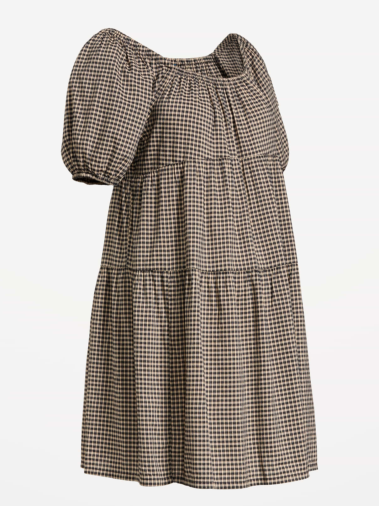 Image number 1 showing, Maternity Short-Sleeve Swing Mini Dress