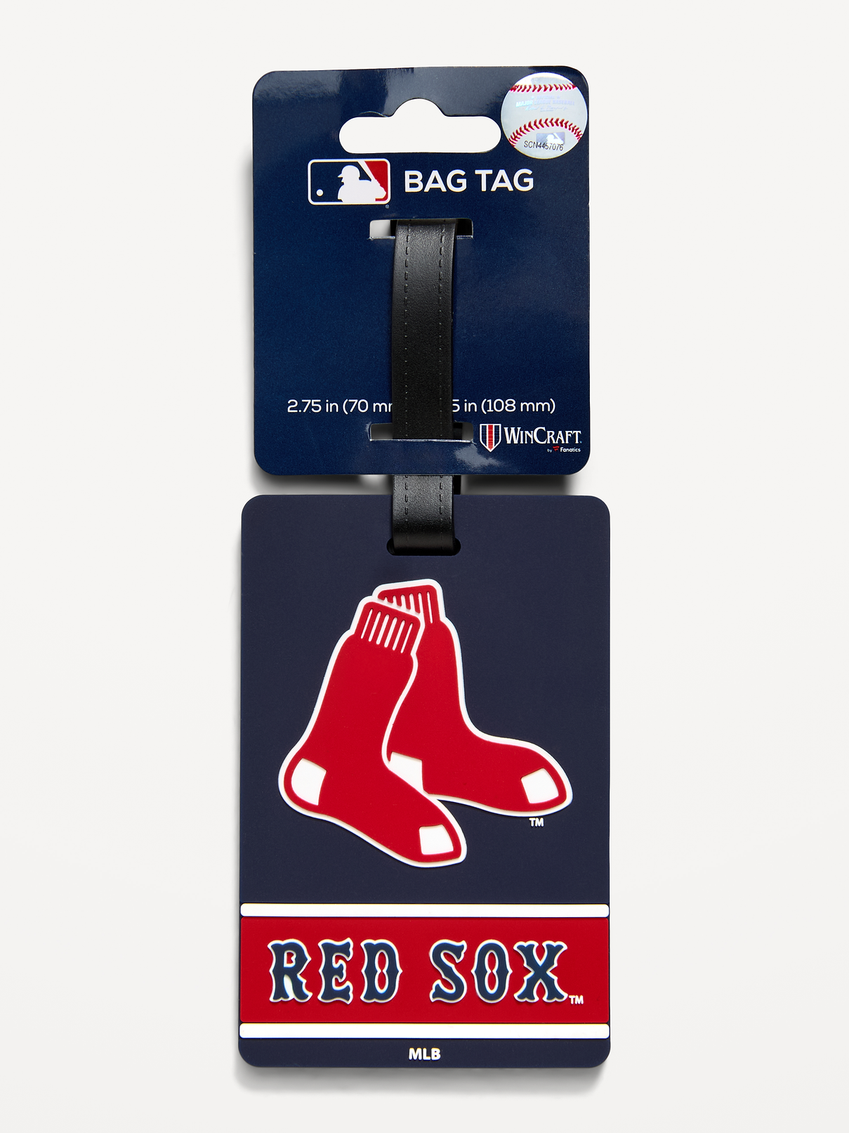 Image 1 of 1, team graphic, durable pvc strap, see-through card holder displays contact card, contact card includes: name, address, and phone number, Product #916055