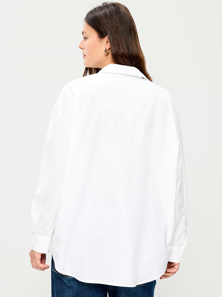 Image number 6 showing, Oversized Button-Down Boyfriend Shirt