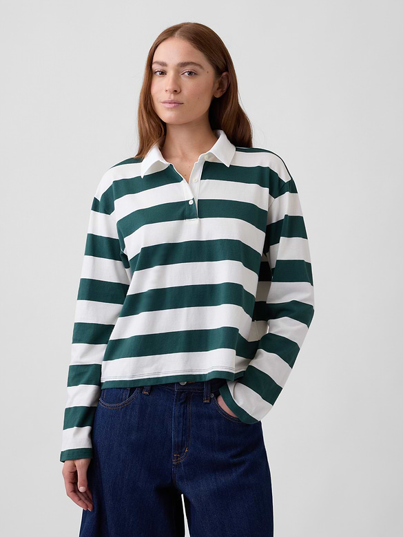 Relaxed Rugby Polo Shirt