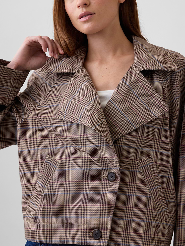 Image number 4 showing, Relaxed Cropped Trench Coat