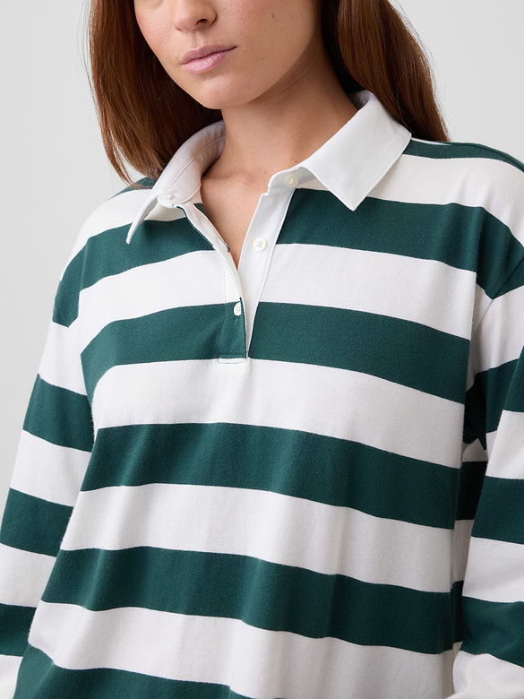 Relaxed Rugby Polo Shirt