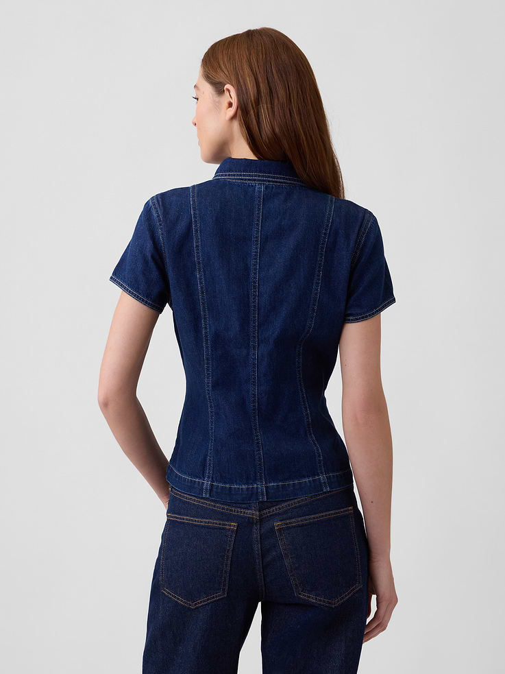 Image number 2 showing, Fitted Denim Shirt