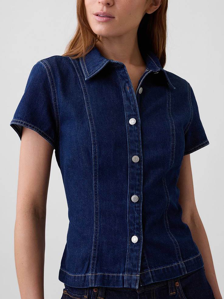 Image number 4 showing, Fitted Denim Shirt