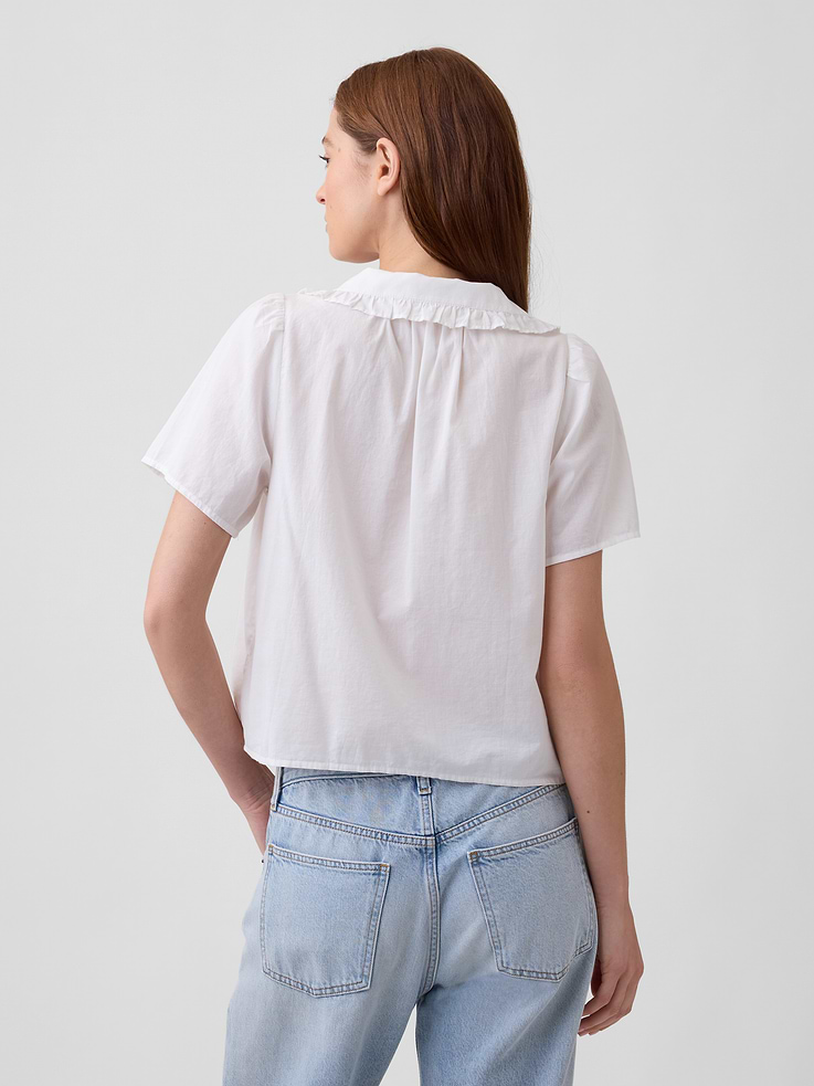 Image number 2 showing, Relaxed Lace-Trim Top