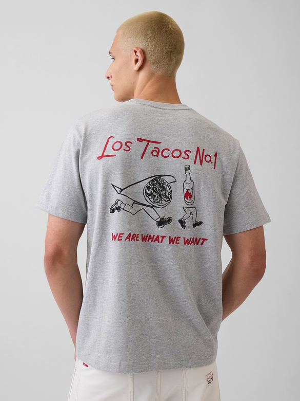 Adult Los Tacos No. 1 Relaxed Graphic T-Shirt