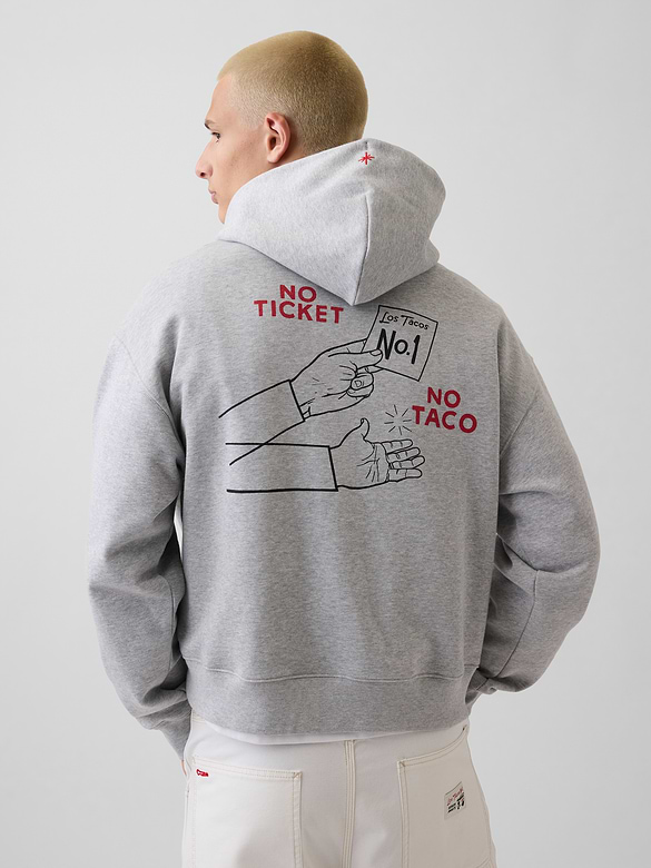 Adult Los Tacos No. 1 Heavyweight French Terry Oversized Hoodie