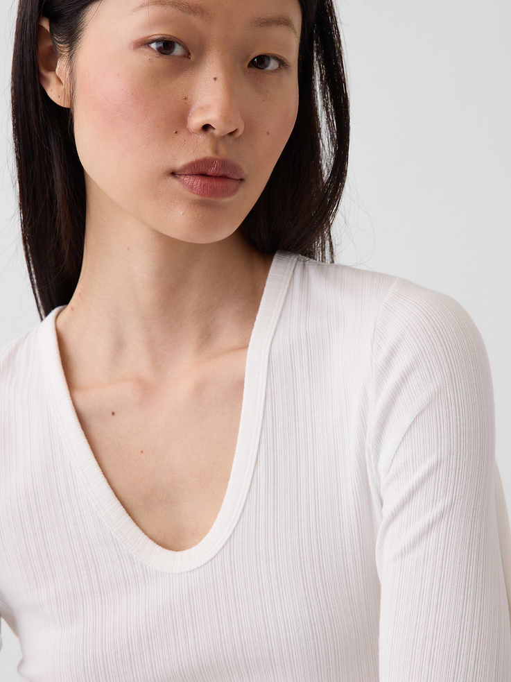 Image number 5 showing, Sheer Modern Rib T-Shirt