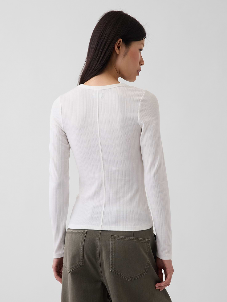 Image number 3 showing, Sheer Modern Rib T-Shirt