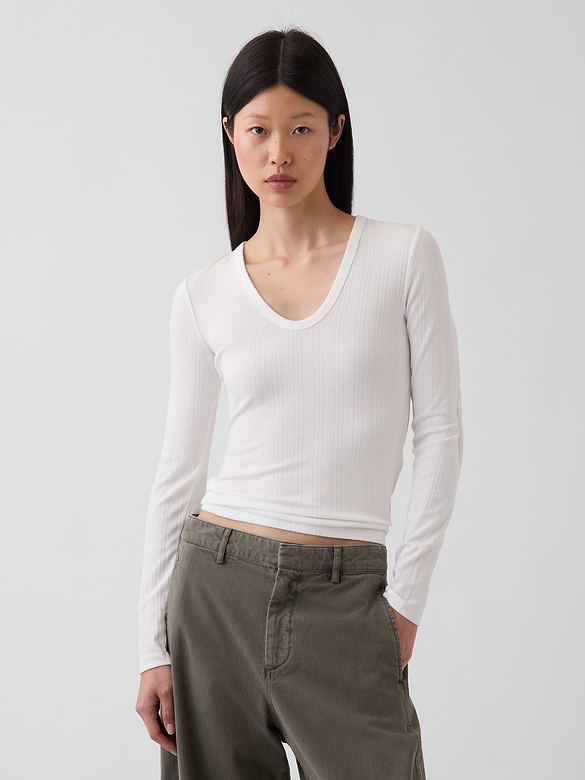 Variegated Rib Top