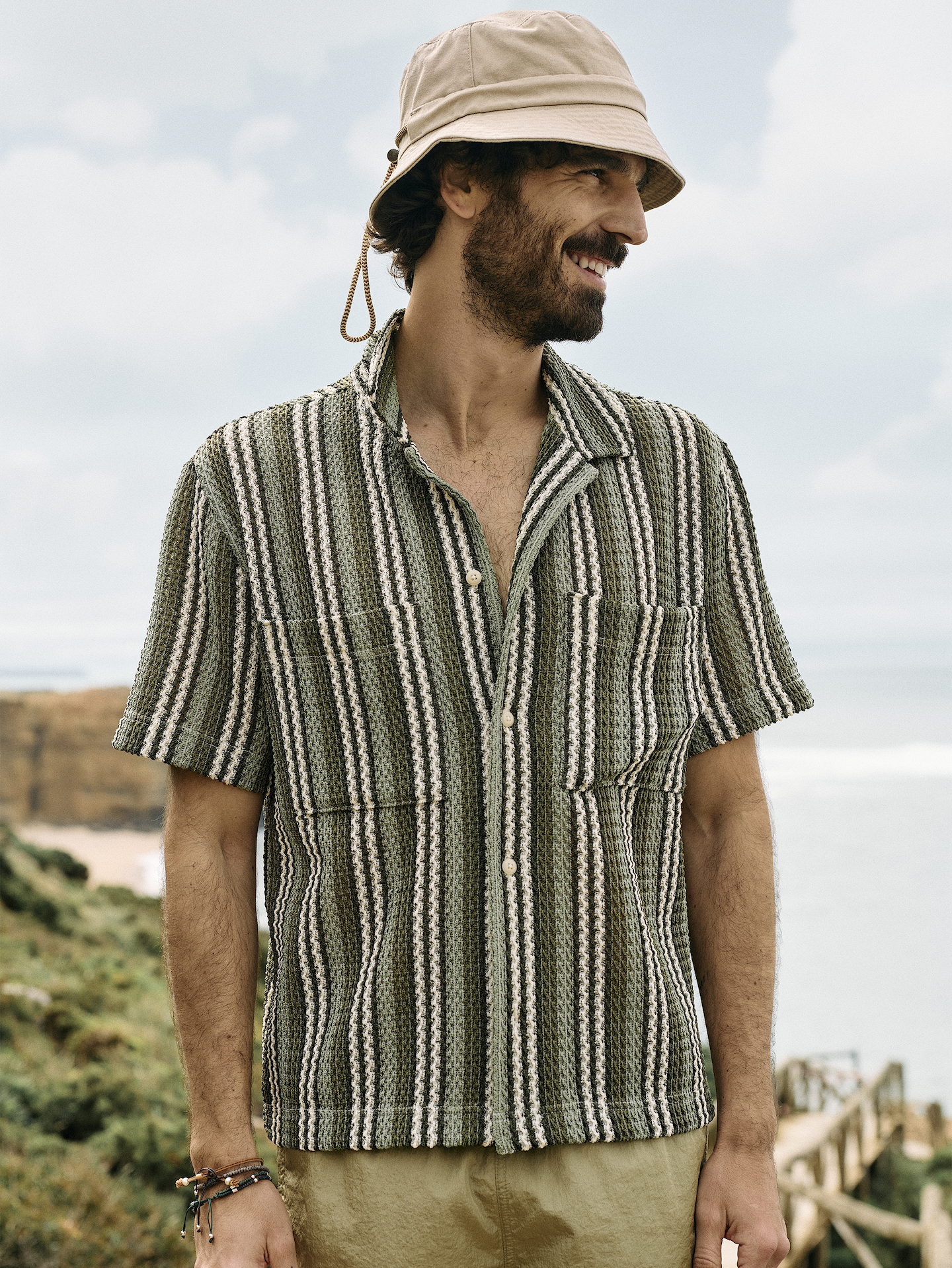 Image number 5 showing, Textured Stripe Resort Shirt