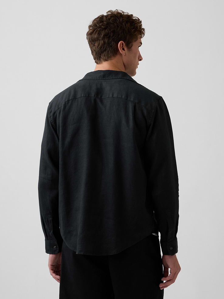 Image number 3 showing, 100% Linen Relaxed Shirt