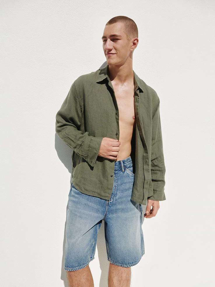 Image number 6 showing, 100% Linen Relaxed Shirt