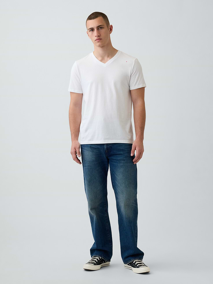 Image number 3 showing, Cotton Jersey V-Neck T-Shirt