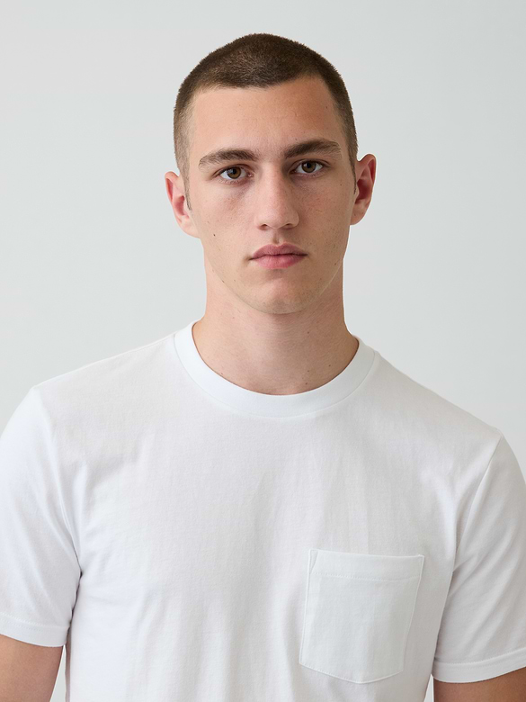 Adult Organic Cotton Pocket T-Shirt