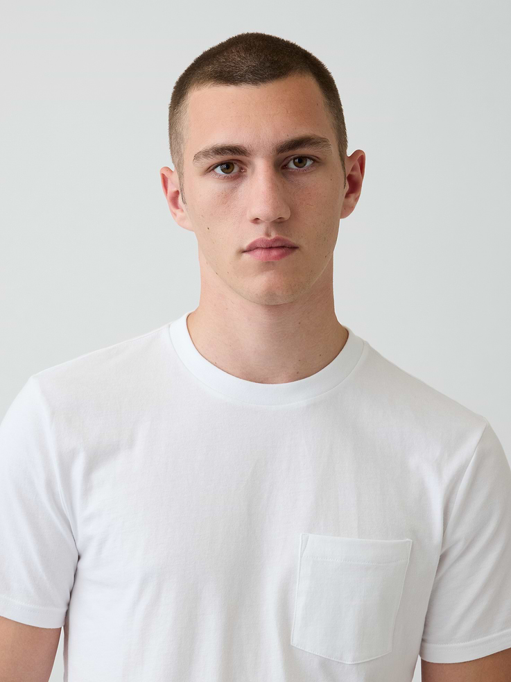 Image number 4 showing, Adult Organic Cotton Pocket T-Shirt