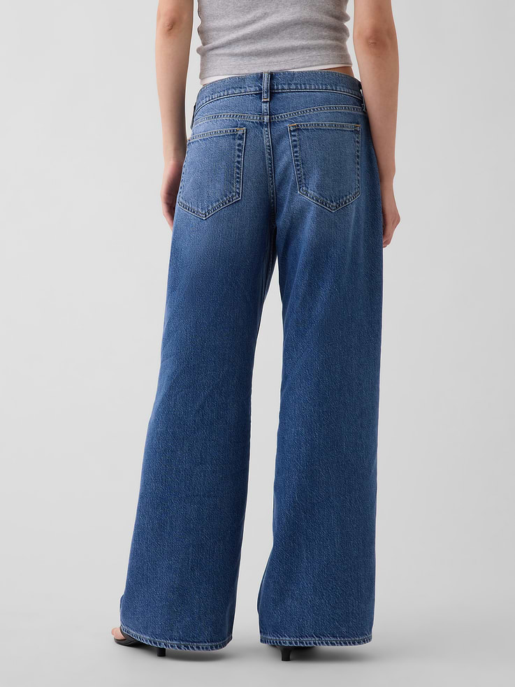 Image number 4 showing, Low Rise UltraSoft Stride Wide-Leg Jeans