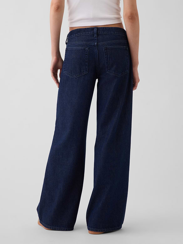 Low Rise UltraSoft Stride Wide-Leg Jeans